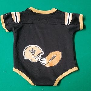 New Orleans Saints Onesie REEBOK Shirt Jersey style baby Romper